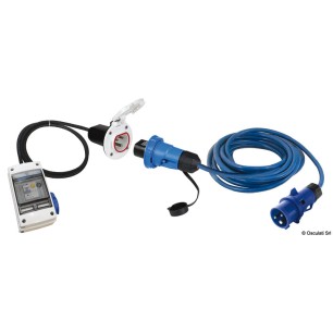 
Kit tableau électrique avec prise noir inox Cruiser 16 A 
